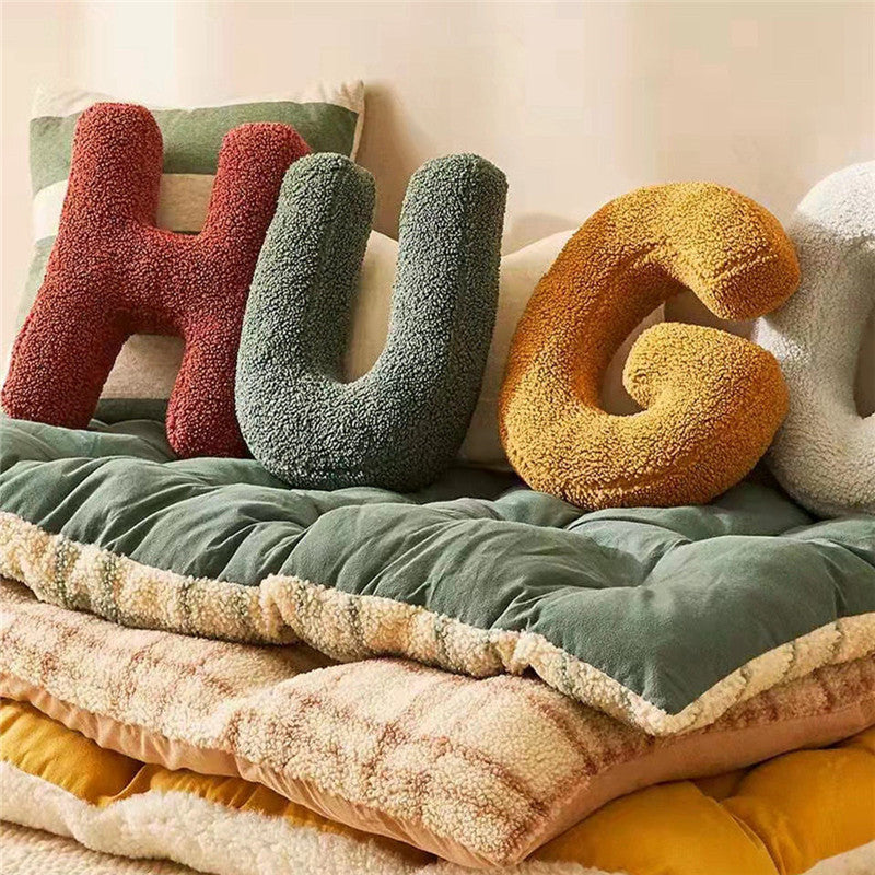 26 English Letters Pillow Sofa Cushion